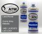 Preview: Land-Rover, Corris Grey Metallic, 1AB / JLRC873 LKH CAH: 400ml Sprühdose + 400ml Klarlack - Set, von ATW Autoteile West.
